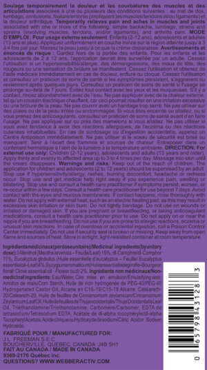 WEBBER Activ+ CAMPHOR - Description & ingredients