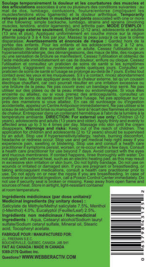 WEBBER Activ+ ORIGINAL - Description & ingredients