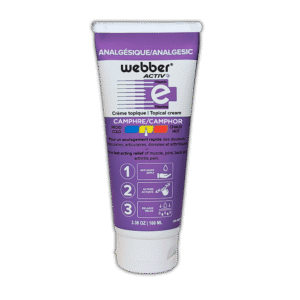 WEBBER Activ+ Camphor - Double Action topical pain relief cream - 065798431283