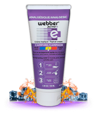 WEBBER Activ+ Camphor (Purple) - Pain Relief Topical Analgesic Cream - 065798431283