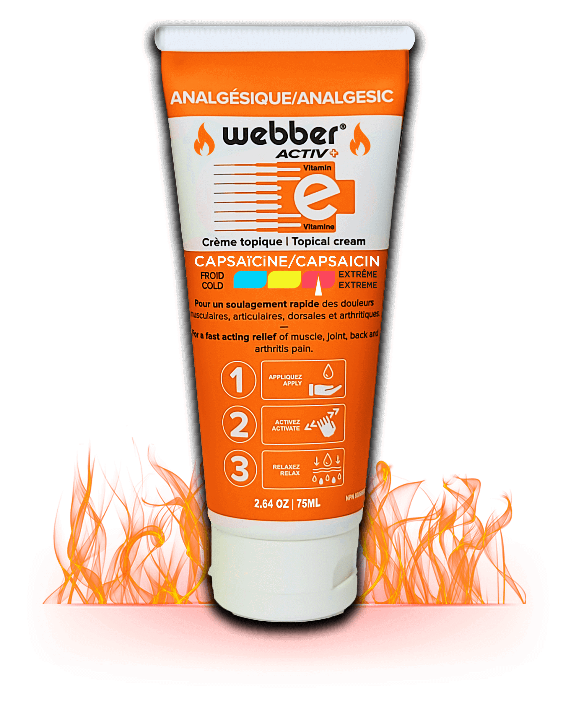 CAPSAÏCINE | WEBBER Activ+ Capsaïcine - Crème Analgésique Topique - 065798431276