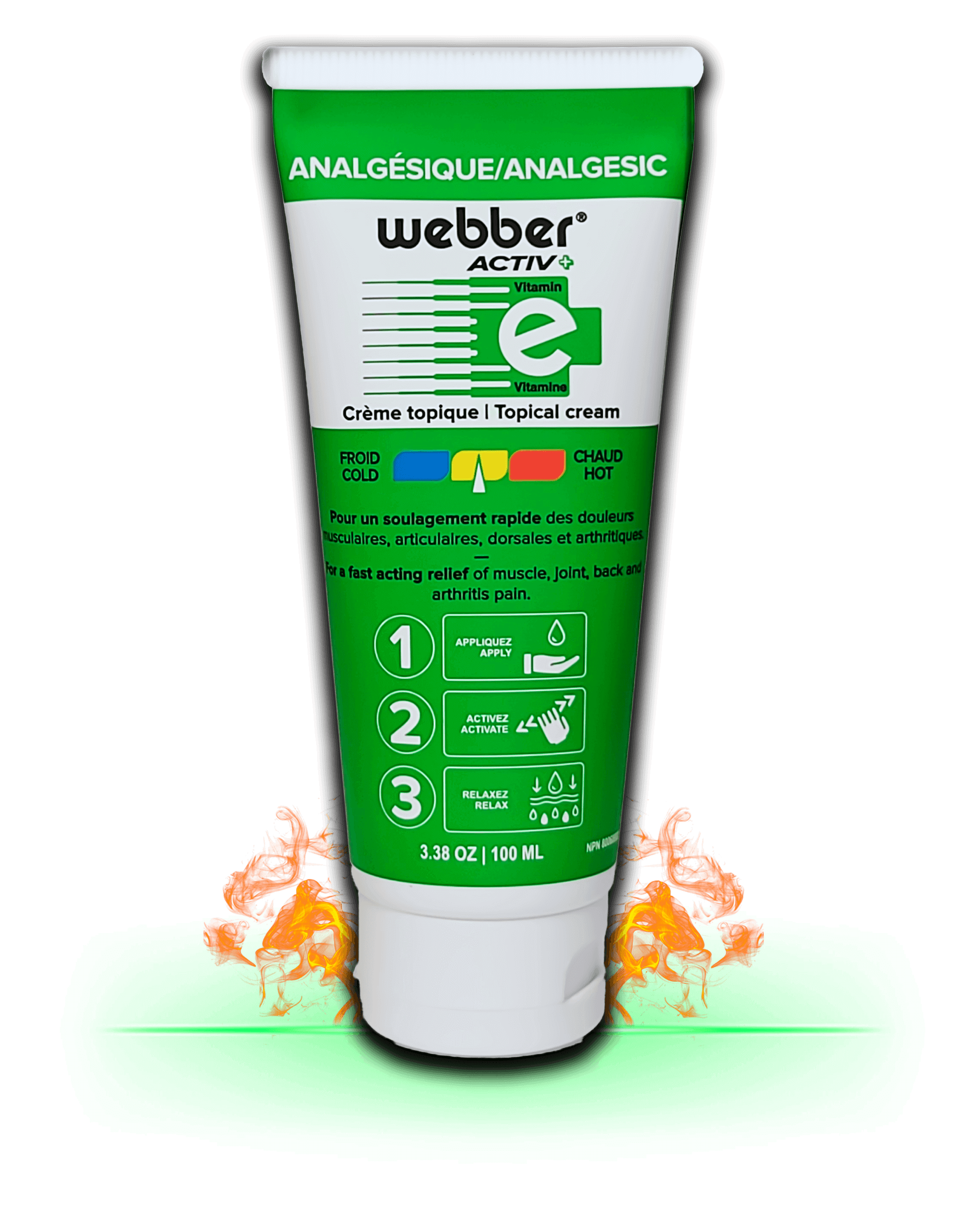 WEBBER Activ+ Originale - Crème Analgésique Topique - 065798431252