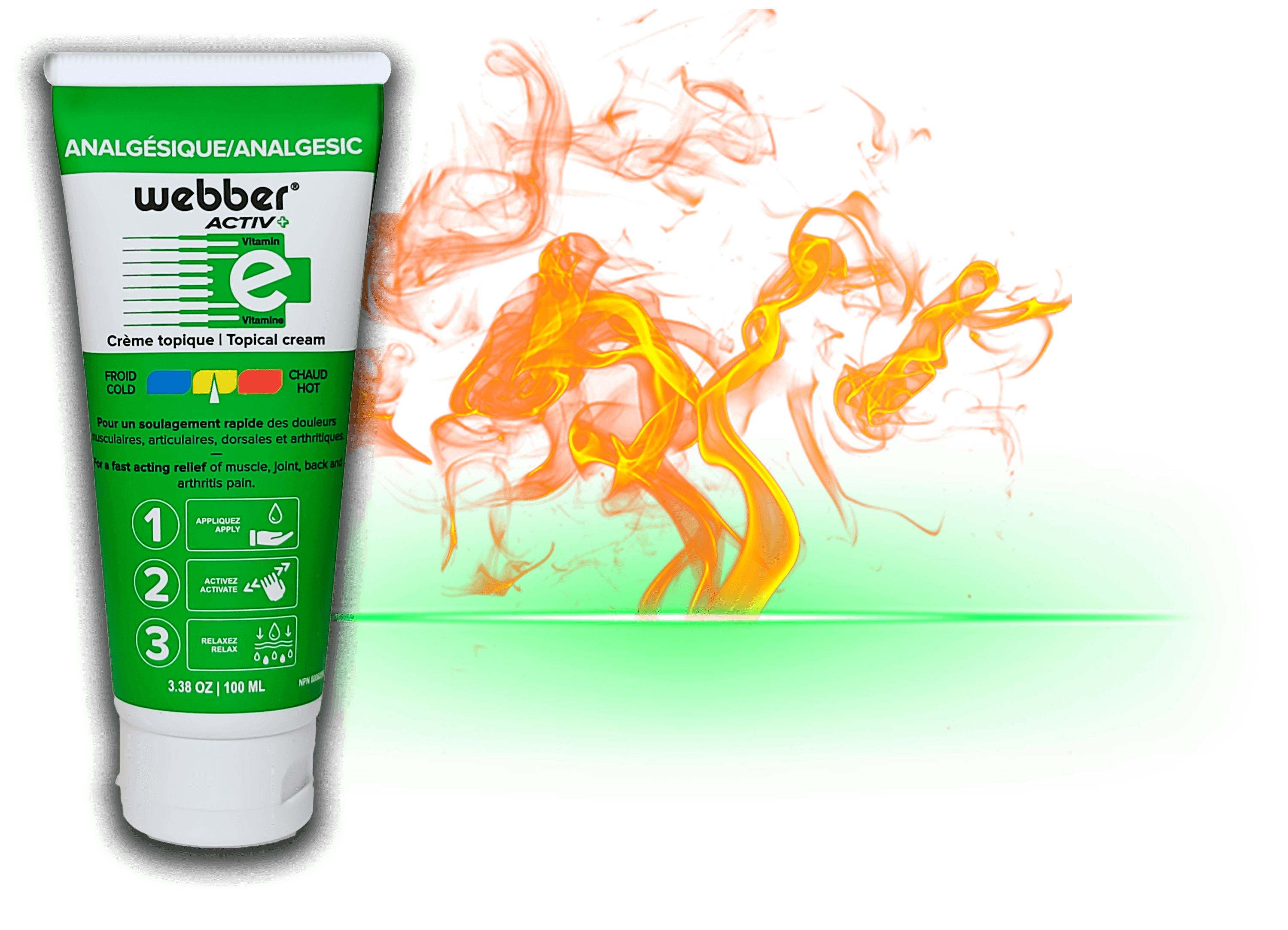 WEBBER Activ+ Originale - Crème Analgésique Topique - 065798431252